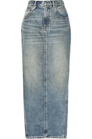 R13 Devon mid-rise maxi skirt