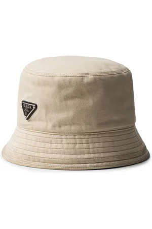 Prada Logo-plaque denim bucket hat