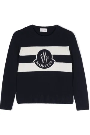 Moncler Embroidered-logo knitted jumper