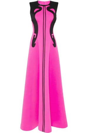Saiid Kobeisy Panelled neoprene gown