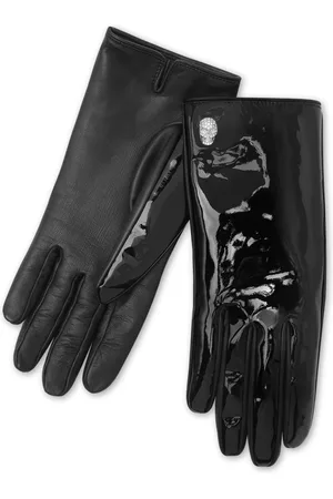 Philipp Plein Skull-appliqué leather gloves