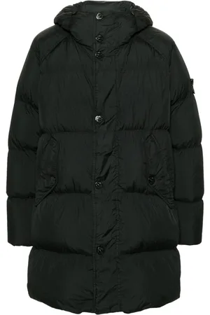 Stone Island Compass-badge hooded padded coat