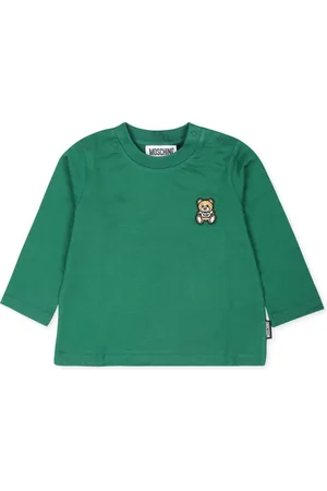 Moschino Logo-embroidered long-sleeve T-shirt
