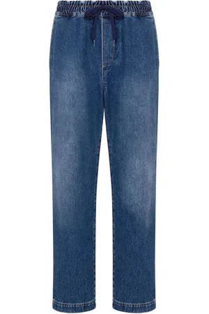 Moschino Logo-appliqué straight-leg jeans
