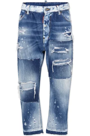 Dsquared2 Patchwork cropped jeans