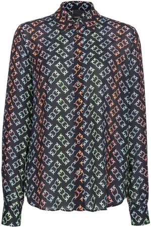 Pinko New Nora Love Birds-pattern shirt