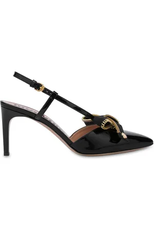 Moschino Bow-detail pointed-toe pumps