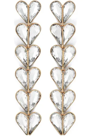 AREA Heart Drop crystal earrings