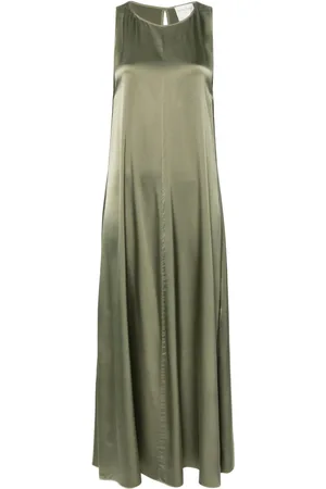 FORTE FORTE Sleeveless satin maxi dress