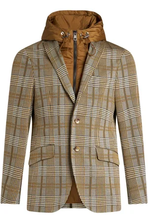 Etro Detachable-hood single-breasted blazer