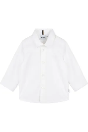 HUGO BOSS Logo-embroidered cotton shirt