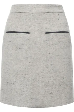 Proenza Schouler Judith mélange-effect skirt