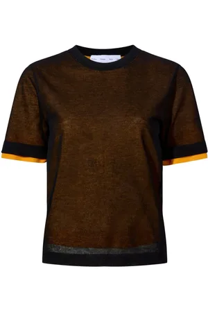 Proenza Schouler Powell sheer-knit layered top