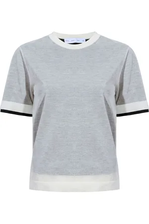 Proenza Schouler Powell sheer-knit layered top