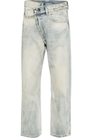 R13 Crossover mid-rise tapered jeans