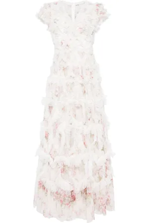Needle & Thread Paradise Garden ruffle-detail dress