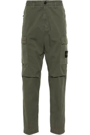 Stone Island Compass-badge slim-cut cargo trousers