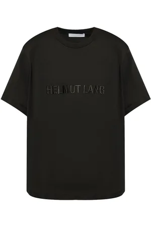 Helmut Lang Logo embroidered cotton T-shirt