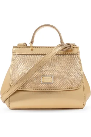 Dolce & Gabbana Mini Sicily metallic-effect bag