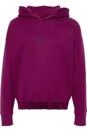 Saint Laurent Logo-embroidered cotton hoodie