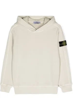 Stone Island Compass-badge cotton hoodie