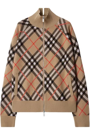Burberry Vintage Check zip-up cardigan