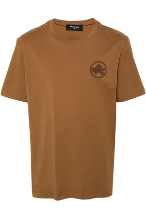 Dsquared2 Logo-flocked cotton T-shirt