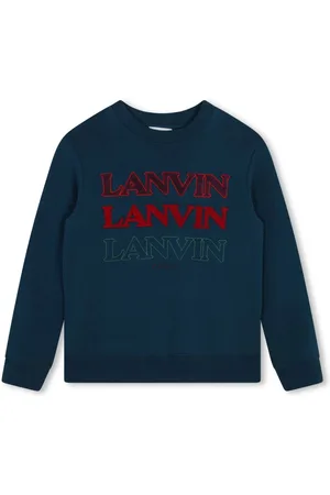 Lanvin Logo-embroidered cotton sweatshirt