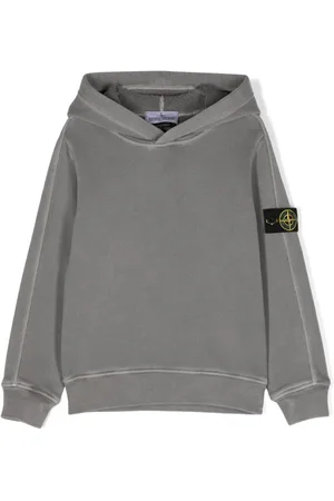 Stone Island Compass-badge cotton hoodie