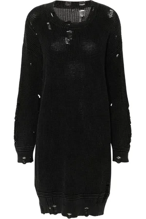 R13 Distressed knitted dress