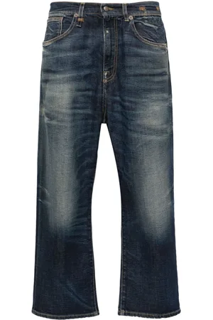 R13 Whiskered boyfriend jeans