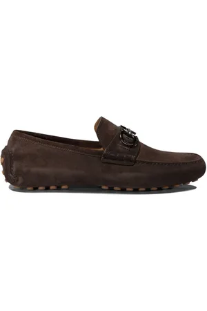 Salvatore Ferragamo Gancini suede loafers