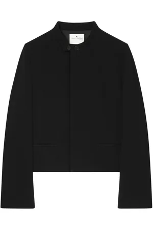 Courrèges Logo-patch crepe jacket