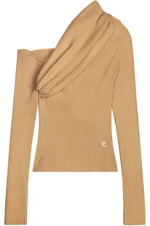 Courrèges Logo-embroidered knitted jumper