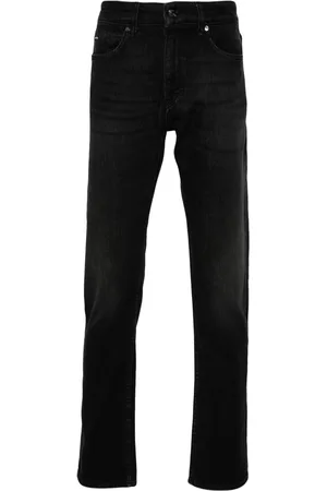 HUGO BOSS Mid-rise slim-fit jeans