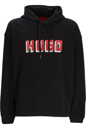 HUGO BOSS Logo-print cotton hoodie