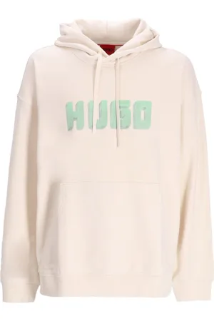 HUGO BOSS Logo-print cotton hoodie