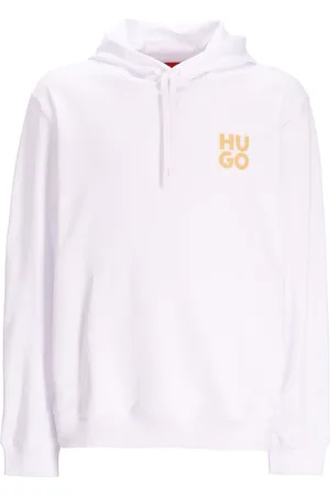 HUGO BOSS Logo-print cotton hoodie
