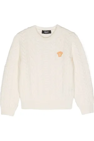 VERSACE Medusa Head cable-knit jumper