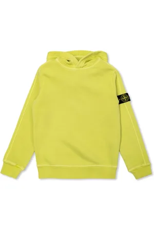Stone Island Logo-patch cotton hoodie