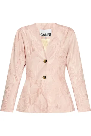 Ganni Textured cloqué jacket