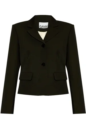 Ganni Tailored cropped jacket