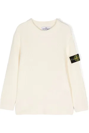 Stone Island Compass-badge ribbed jumper