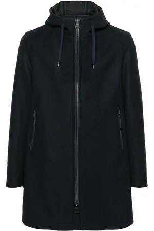 HERNO Logo-plaque hooded coat