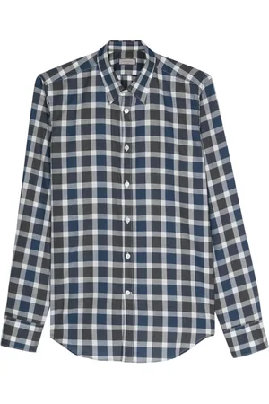 CANALI Check-pattern cotton shirt