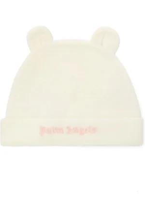 Palm Angels Logo-embroidered teddy beanie