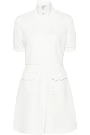Moncler Logo-patch piqué mini dress