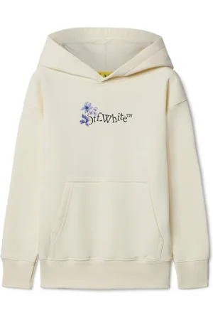 OFF-WHITE Arrow Flowers cotton hoodie