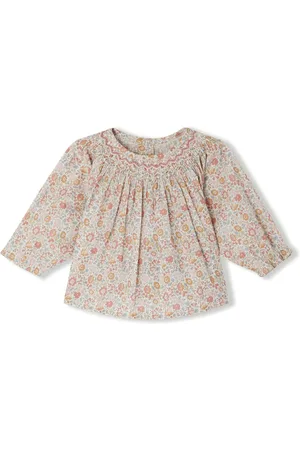BONPOINT Floral-print poplin blouse