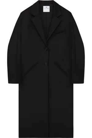 Courrèges Cocoon logo-appliqué coat